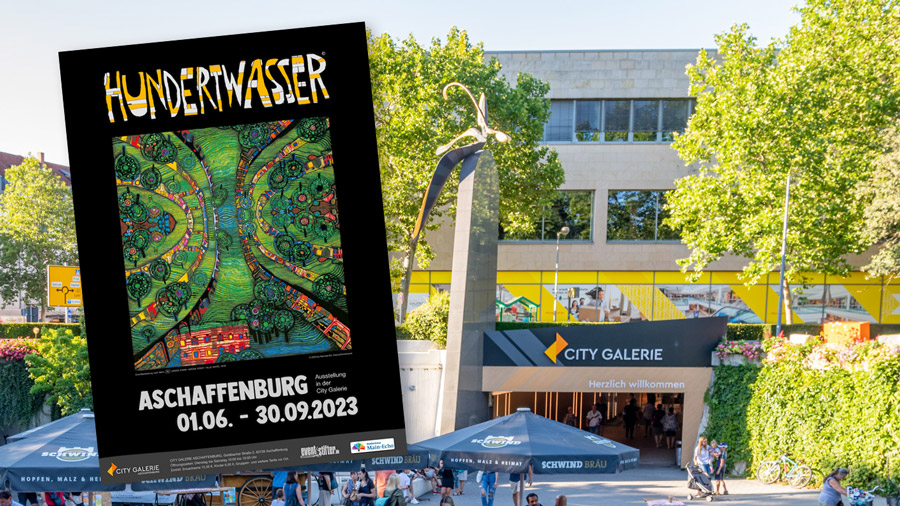 Ausstellung Hundertwasser in der City Galerie Aschaffenburg